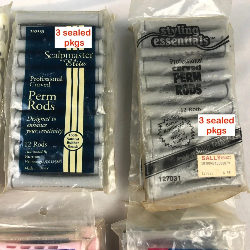 Professional Perm Rod Lot 250+ Scalpmaster SalonCare StylingEssentials End Wraps